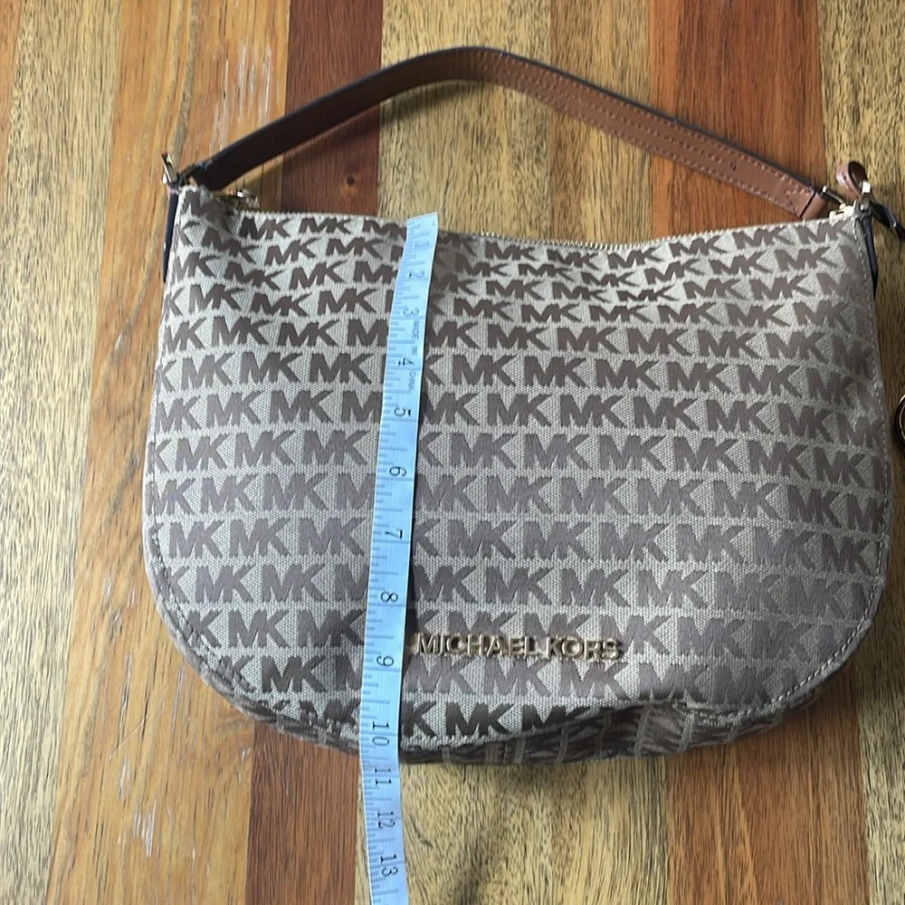 Michael Kors Brown Logo Shoulder Bag